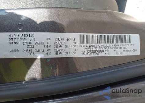 2019 Dodge Grand Caravan Gt из США, поврежденный, VIN 2C4RDGEG8KR564644